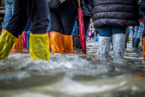 flooded commercial property